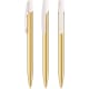 Bolígrafo media clip shine oro/plata personalizado BIC oro/blanco