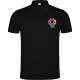 Polo manga corta de alta calidad Imperium Roly 220 negro