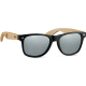Gafas de sol ecológicas con patillas bambú plata brillante