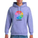 Sudadera con capucha heavy blend Gildan 270 violeta