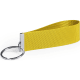 Llavero personalizado en resistente poliéster y metal  amarillo