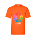 Camiseta manga corta value weight Fruit Of The Loom 165 naranja