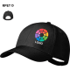 Gorra personalizada RPET sostenible 6 paneles velcro