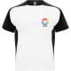 Camiseta técnica de manga corta ranglán de niño Bugatti Roly 140 blanco/negro