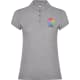 Polo de manga corta punto pique de mujer Star woman Roly 200 gris vigore