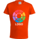 Camiseta algodón ring spun de manga corta de niño YC150 Keya 150 naranja