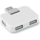 Hub USB 4 puertos blanco
