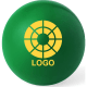 Pelota antiestrés personalizada de colores acabado brillante verde