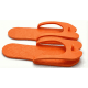 Chanclas personalizadas en goma EVA automontables naranja