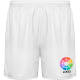 Pantalón corto deportivo sin slip interior de niño Player Roly blanco