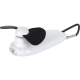 Ventilador ABS con linterna LED y mosquetón negro