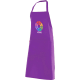 Delantal de cocina con peto de poliéster 100% Velilla morado