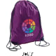 Mochila gymsack personalizada de poliéster refoerzada 210T Sols purpura