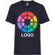 Camiseta manga corta de niño value weight Fruit Of The Loom 165 azul marino oscuro