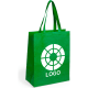 Bolsa personalizada con fuelle de non woven 80g/m2 de colores verde