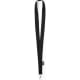 Lanyard personalizado 2 cm ecologico en RPET negro