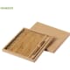 Set ecológico libreta y bolígrafo de bambú 22,5x21,5 cm