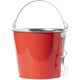 Cubo metálico personalizado con abridor y asa galvanizada (6 L) rojo