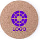 Posavasos ecológico redondo de corcho natural  natural