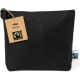 Neceser pequeño negro fabricado en algodón de Comercio Justo