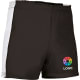 Bermuda corta deportiva bicolor adulto milan Valento negro/blanco
