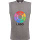 Camiseta sin mangas personalizada de corte amplio de hombre sleeveless B&C 145 gris deportivo
