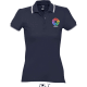 Polo golf gama alta algodon peinado de mujer practice women Sols 270 azul marino