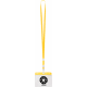 Identificador de PVC con lanyard (acreditación 11 x 9.6 cm) amarillo