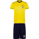 Conjunto deportivo de camiseta y pantalón United Roly amarillo/marino