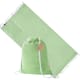 Mochila toalla plegable algodón reciclado 180x90cm 170g/m2 Borinex verde claro