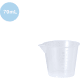 Vaso medidor a personalizar de 70 ml en PP transparente