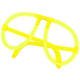 Gafas luminosas para fiesta personalizado amarillo fluor