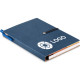 Libreta de papel reciclado con notas adhesivas 10 x 14 cm azul