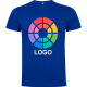 Camiseta manga corta costura lateral Dogo Premium Roly 165 azul royal