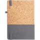 Agenda día página 2025 de corcho y lino con funda 20,5 x 25 cm
