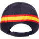 Gorra 6 paneles 100% algodón con bandera de España