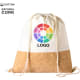 Mochila de cuerdas eco personalizable de algodón y corcho reforzada