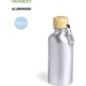 Bidón personalizado de aluminio mate y bambú (400 ml)