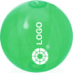 Pelota de playa publicitario transparente de 28 cm aprox. verde transparente