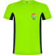 Camiseta técnica 2 tejidos de niño Shanghai Roly verde fluor/negro