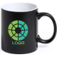 Taza de cerámica ideal para marcaje a láser por 1 cara (350 ml) negro