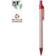 Bolígrafo ecológico personalizable de cartón reciclado y PLA compostable