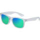 Gafas de sol con lentes espejo translúcidas uv400 verde