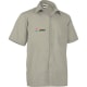Camisa manga corta con bolsillo de hombre oporto Valento 120 beige arena