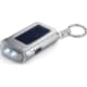 Llavero linterna LED por panel solar plata mate
