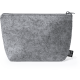 Neceser personalizado de fieltro gris RPET reciclable