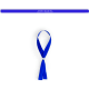 Pulsera de poliéster ajustable para boda azul