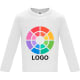 Camiseta manga 100% algodon peinado de niño Baby L/S Roly blanco