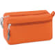 Neceser de doble cremallera en poliéster 600D y refuerzo ppe naranja