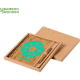 Set ecológico libreta y bolígrafo de bambú 22,5x21,5 cm